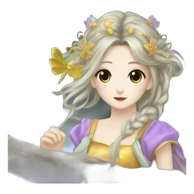 janpanese anime fairy tale sign sticker