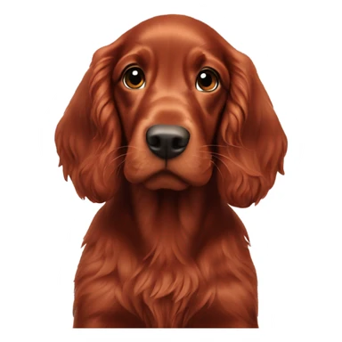 Two red setter puppies  sticker