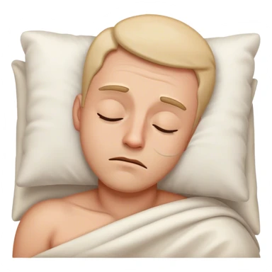 A man trying not to fall asleep  sticker
