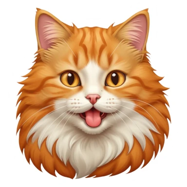 cute cat with his tongue out sticker