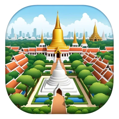 ​Cinematic Realistic Nakhon Pathom, Thailand, depicted as a historic cityscape dominated by the iconic Phra Pathom Chedi, surrounded by lush gardens, bustling local markets, and traditional Thai architecture, bathed in warm golden light and rendered with rich textures that capture its cultural and historical significance, sticker