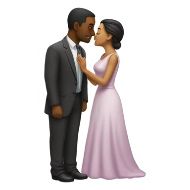Husband kiss wife sticker
