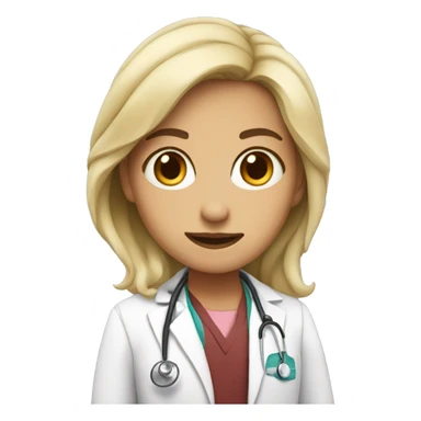 Roxy as a doctor sticker