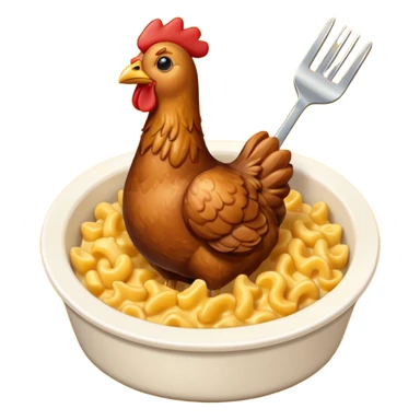 drumstick chicken with mac and cheese on the side sticker