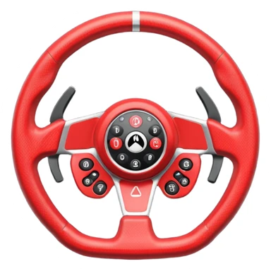 F1 steering wheel sticker