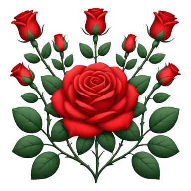 brasão com rosas condessa vermelha sticker