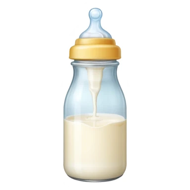 A cute baby bottle sticker