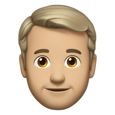 Emanuel Macron chauve sticker