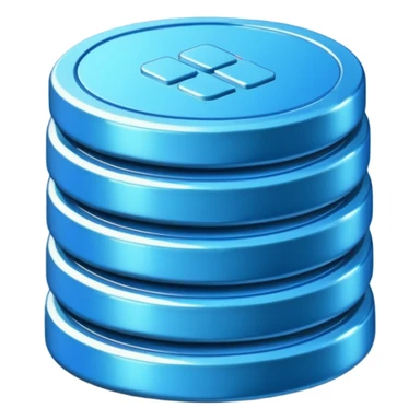 blue coins credit package sticker