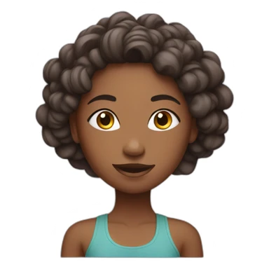 fit yoga girl sticker