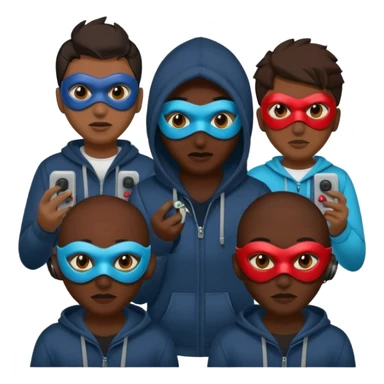 Hoodlums with shisty masks and switches  sticker