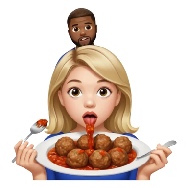 Sydney Sweeney licking Kevin harts meatballs sticker