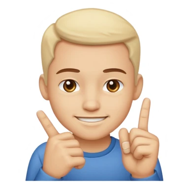 Face smirking and pinching fingers  sticker