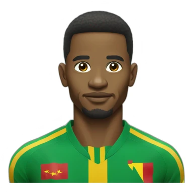 eto'o in cameroon jersey sticker