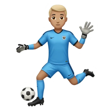 soccer goalkeeper full body and football boots sticker