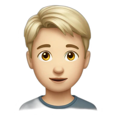 young russian boy sticker