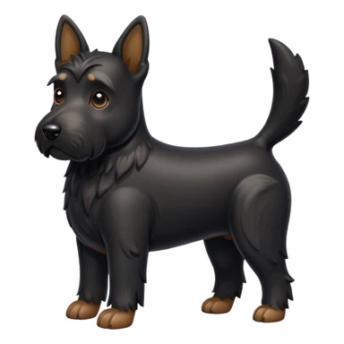 Scottie dog emoji sticker