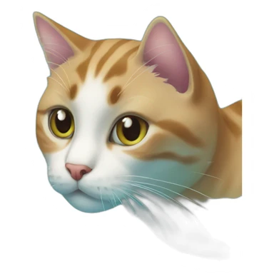 cat in the swimming pool sticker