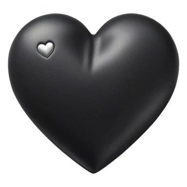 medieval black leather heart  sticker