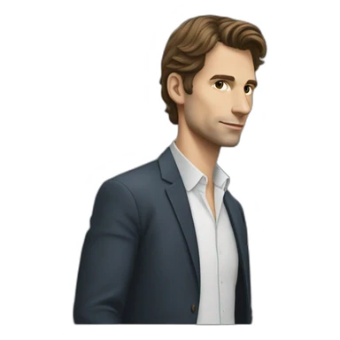 Thomas Pasquet sur un âne sticker