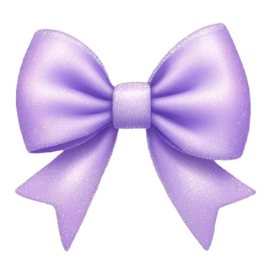 Pastel purple bow with sparkles sticker