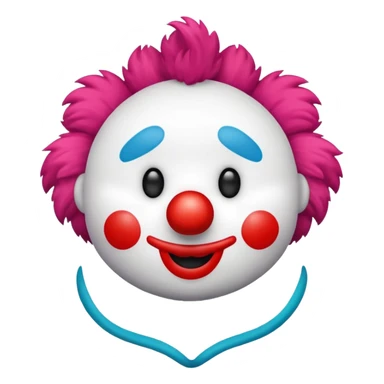soft clown toy for children, plushie sticker