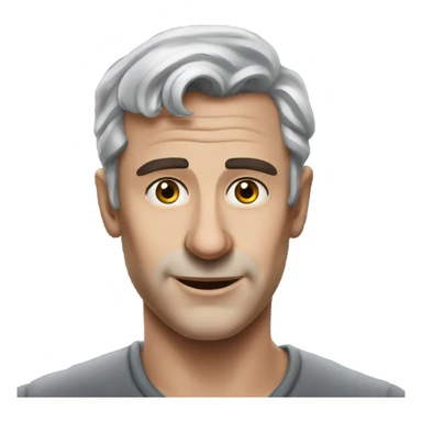 Paul Mescal actor realistic portrait grey hair  sticker