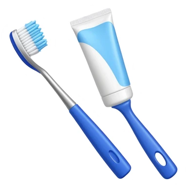 toothpaste and toothbrush sticker