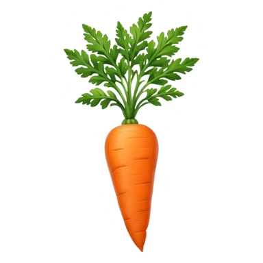 Carrot with green top sticker