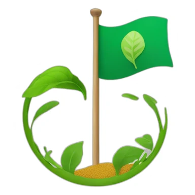 sustainability flag sticker
