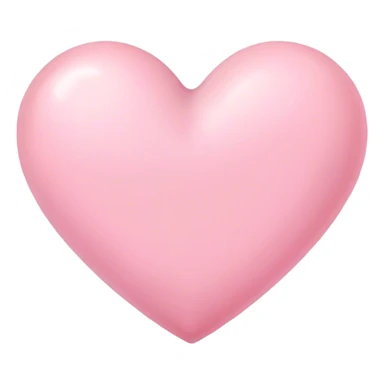 Pink pastel heart like the apple emoji ones ( the same shape)  sticker