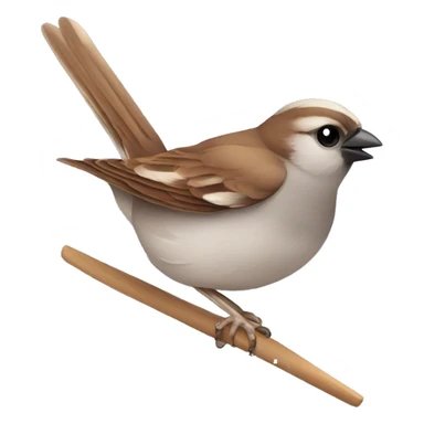 sparrow is a frisbee player sticker