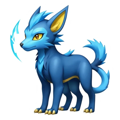 Manectric-Luxray-Draco-Fakémon-hybrid-creature (full body), 4 legs sticker