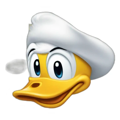 Donald duck money sticker