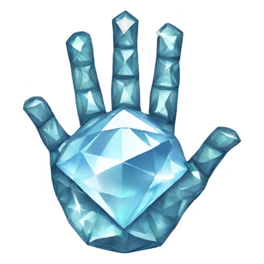Diamond hand sticker