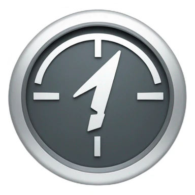 A circular gauge for electricity sticker