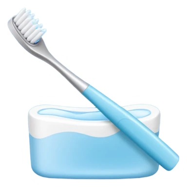 toothpaste and toothbrush sticker
