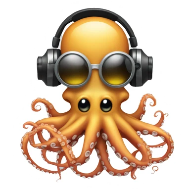 dj octopus sticker