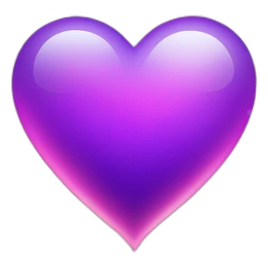 Purple-and-pink-gradient-heart-with-sparkles sticker
