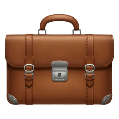 emoji de maletin marron de empleo sticker