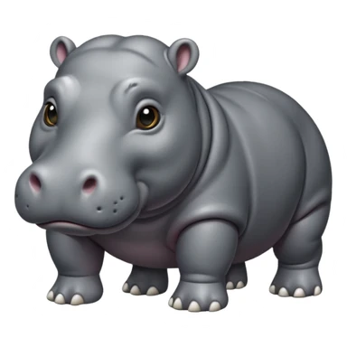 Pygmy hippo sticker