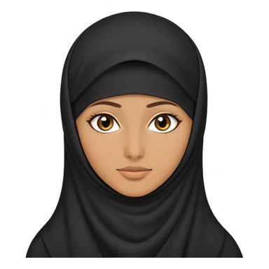 niqabi girl sticker