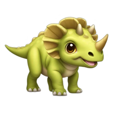 baby Triceratops sticker