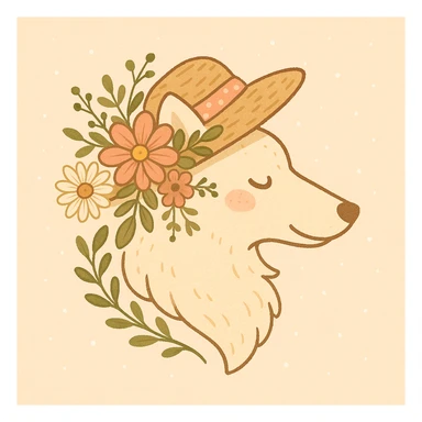 Give the Overwolf logo a cute cottagecore makeover sticker