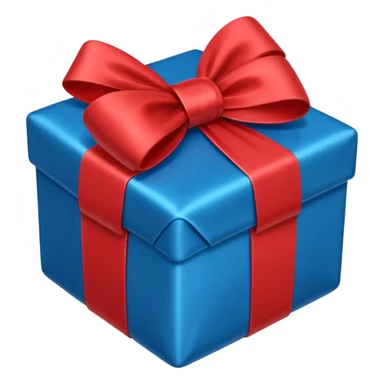 red and blue gift emoji sticker
