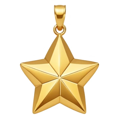 golden star charm-shaped trinket, gold pendant sticker