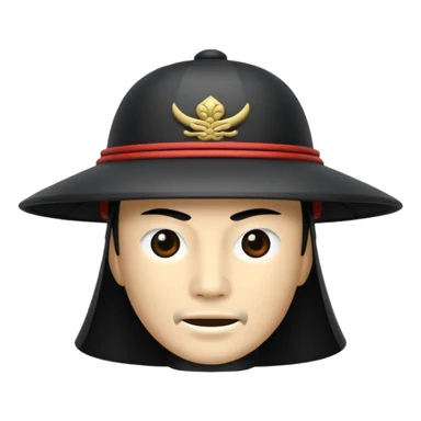 samurai hat sticker