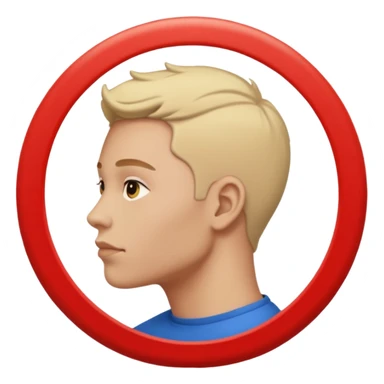 un personnage a partir du buste dans un rond en mode photo de profil sticker