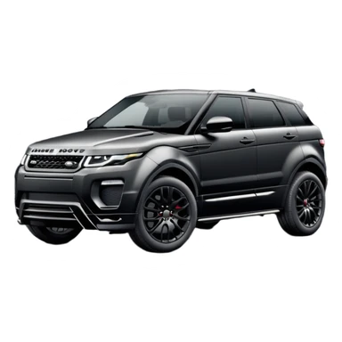 2024 all black LandRover evoque  sticker