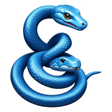blue snake sticker